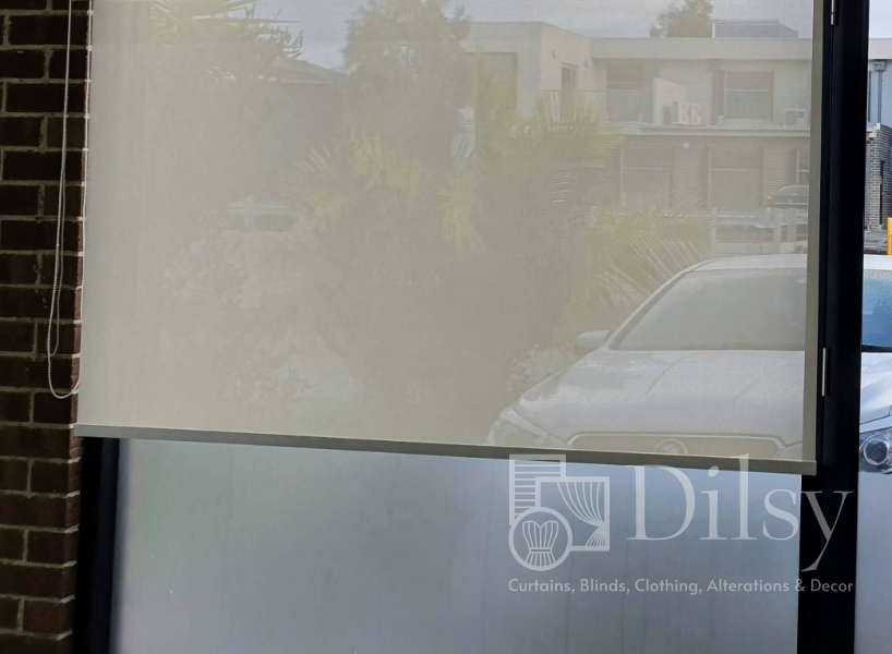Light filtering roller blinds
