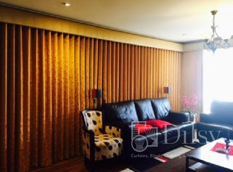 Padded pelments in living room